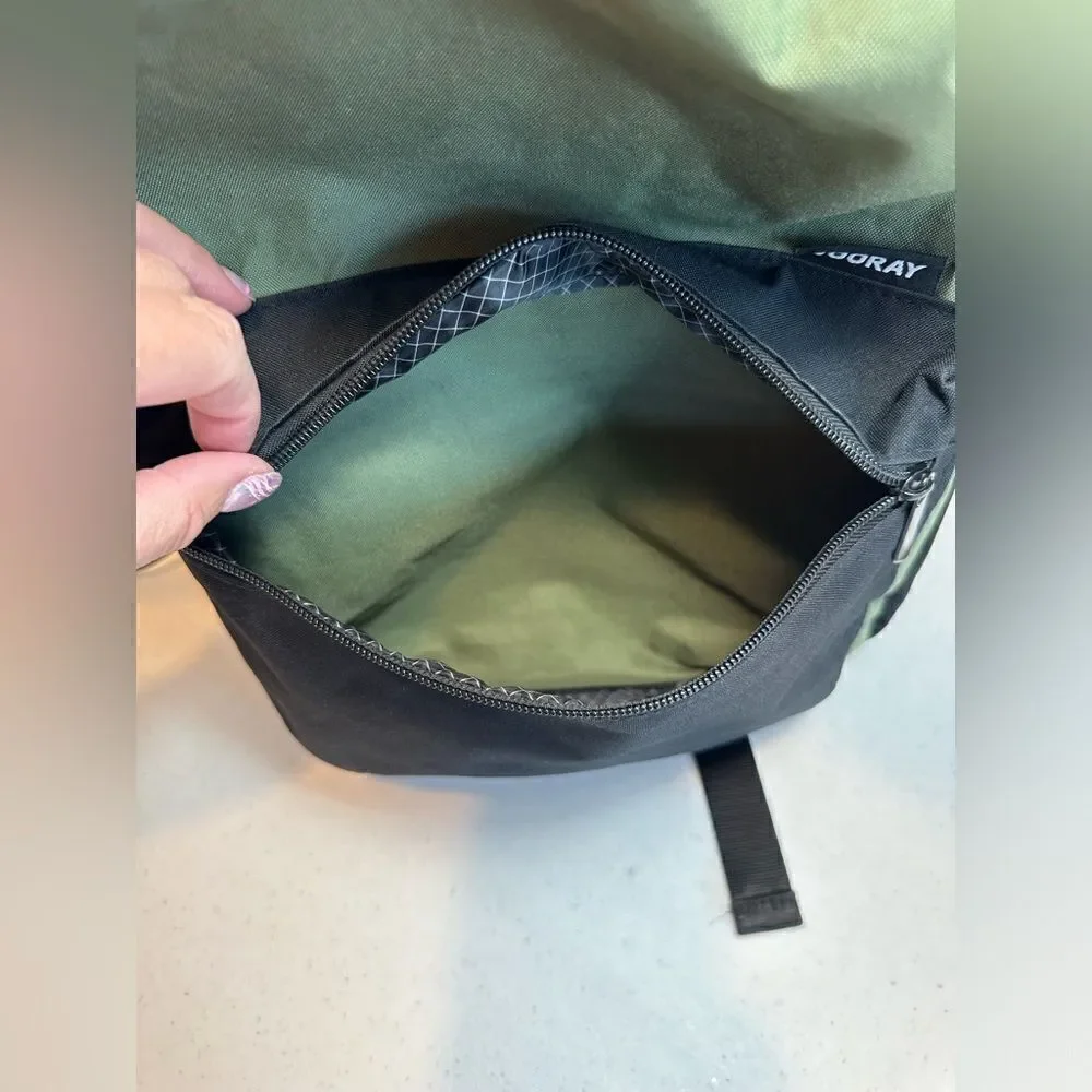 Vooray Army Green and Black Laptop Backpack